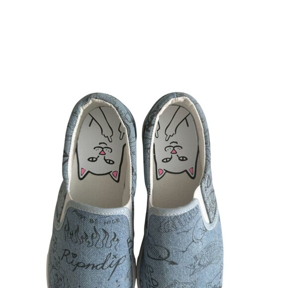 RIP N DIP Men's Slip On Marker Denim Sneakers Size 10 NEW NWOB - Picture 4 of 9